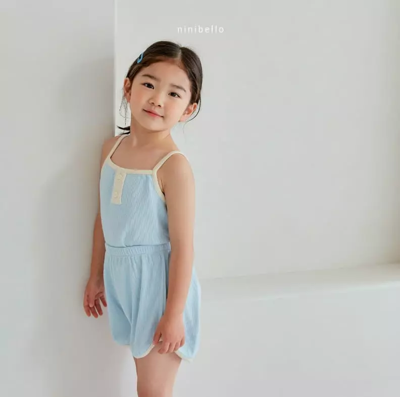 Ninibello - Korean Children Fashion - #fashionkids - Choucream Rib Top Bottom Set - 5