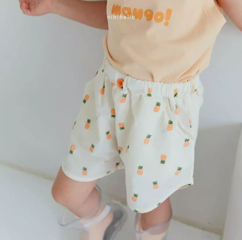 Ninibello - Korean Children Fashion - #kidsshorts - Cuty Button Pants - 3