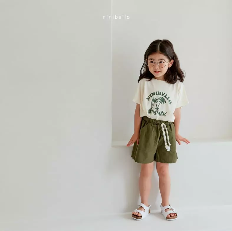 Ninibello - Korean Children Fashion - #kidsshorts - Palm Drop Tee - 2