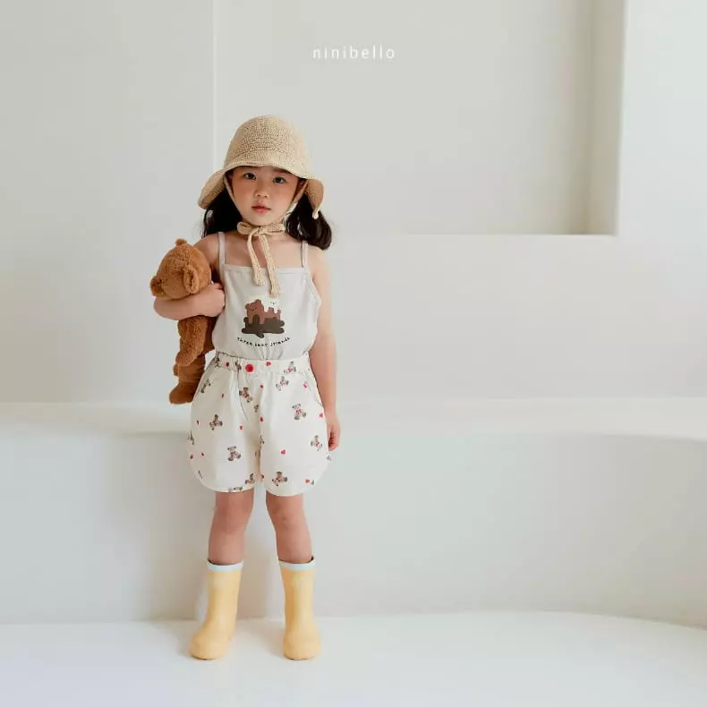 Ninibello - Korean Children Fashion - #kidsshorts - Three Bears Tee - 12