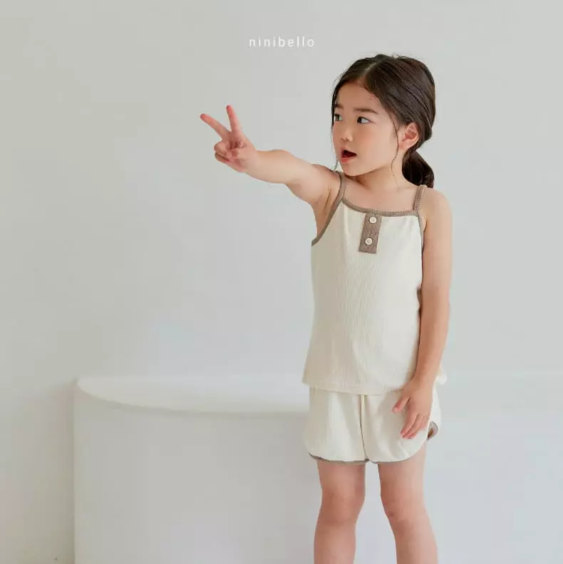 Ninibello - Korean Children Fashion - #minifashionista - Choucream Rib Top Bottom Set - 12