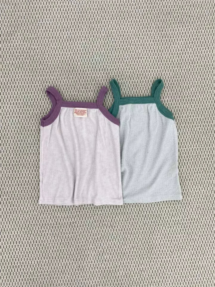 O Wa - Korean Children Fashion - #Kfashion4kids - Color Rib Sleeveless