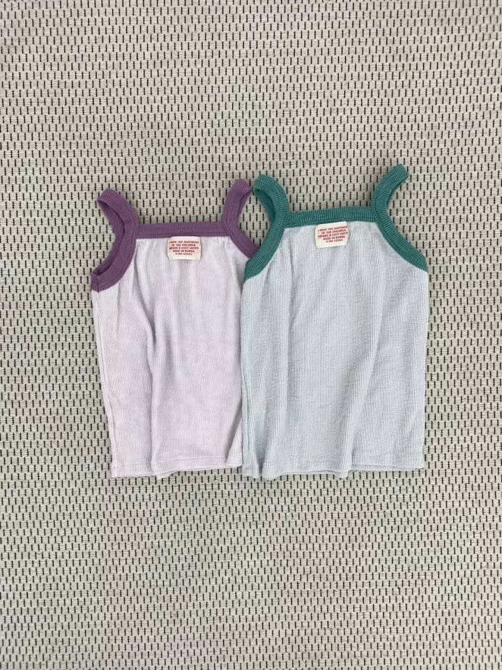 O Wa - Korean Children Fashion - #childrensboutique - Color Rib Sleeveless - 8
