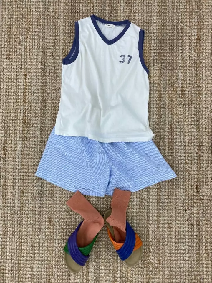 O Wa - Korean Children Fashion - #discoveringself - 37 Color Sleeveless Tee - 7