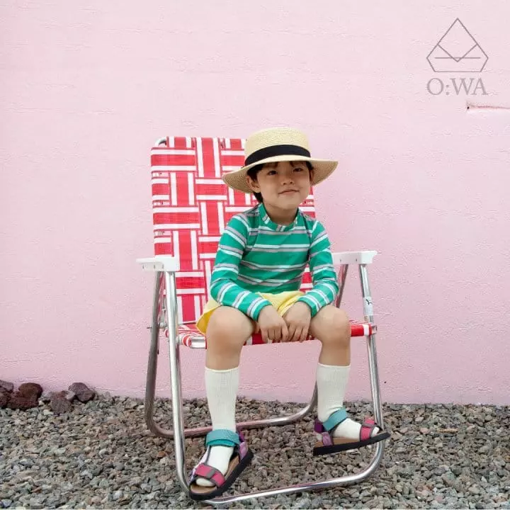 O Wa - Korean Children Fashion - #fashionkids - Stripes Rashguard - 5