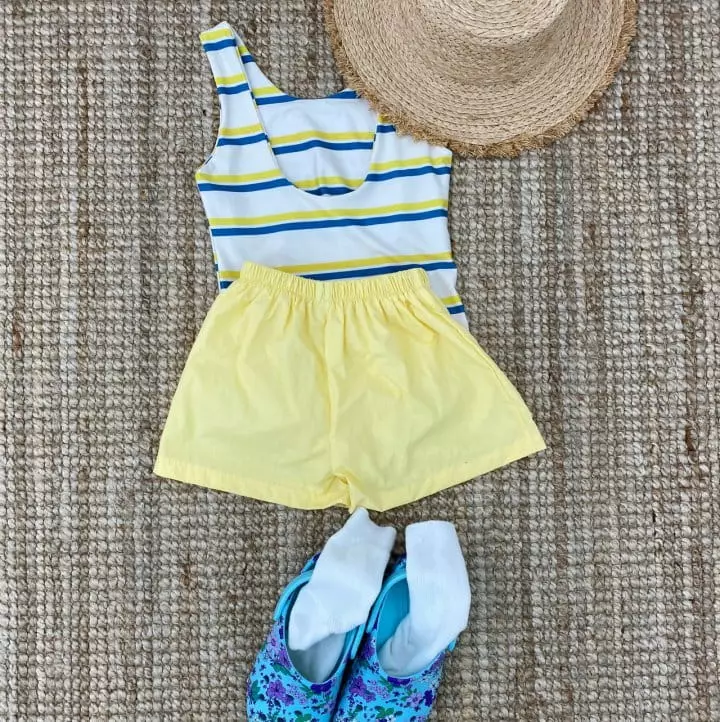 O Wa - Korean Children Fashion - #magicofchildhood - Stripes Swim One-piece - 12