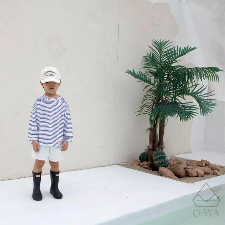 O Wa - Korean Children Fashion - #minifashionista - Stripes Linen Tee - 2