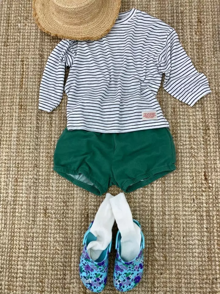 O Wa - Korean Children Fashion - #prettylittlegirls - Stripes Linen Tee - 3