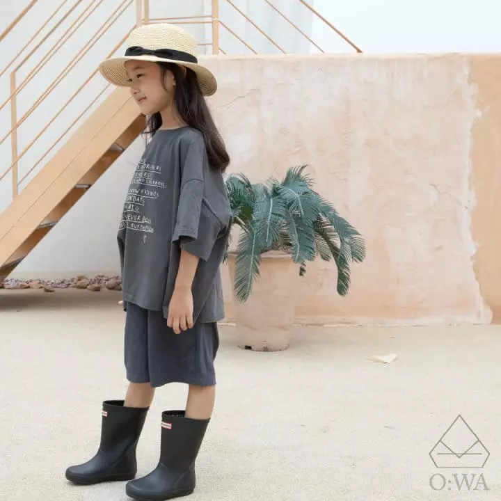 O Wa - Korean Children Fashion - #prettylittlegirls - Dear Letter Tee