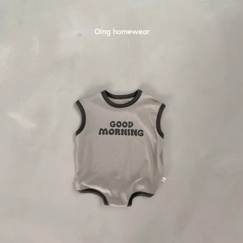 Oing - Korean Children Fashion - #Kfashion4kids - Beeb Good Moring Bodysuit - 12