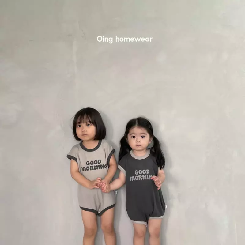 Oing - Korean Children Fashion - #kidsshorts - Beeb Good Moring Bodysuit - 9