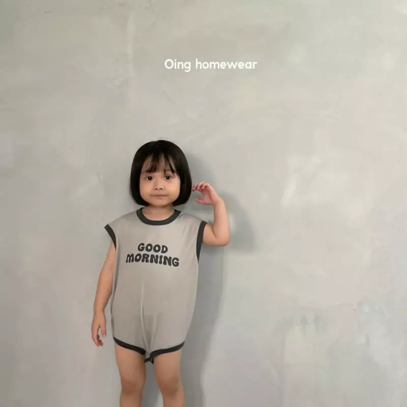 Oing - Korean Children Fashion - #stylishchildhood - Beeb Good Moring Bodysuit - 3