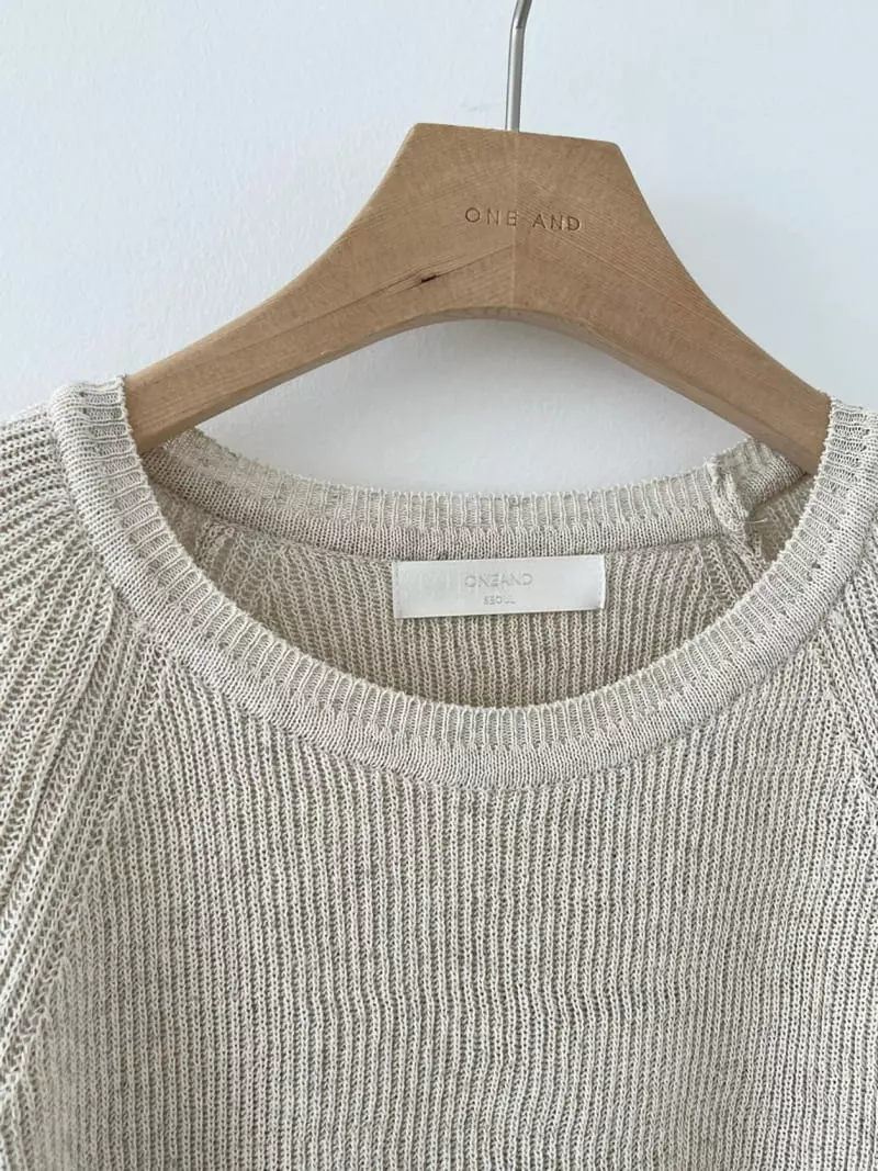 Oneand - Korean Women Fashion - #romanticstyle - Mood Knit Tee - 4