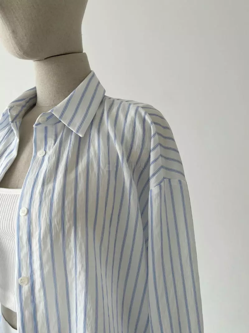 Oneand - Korean Women Fashion - #womensfashion - Summer Stripes Shirts - 3