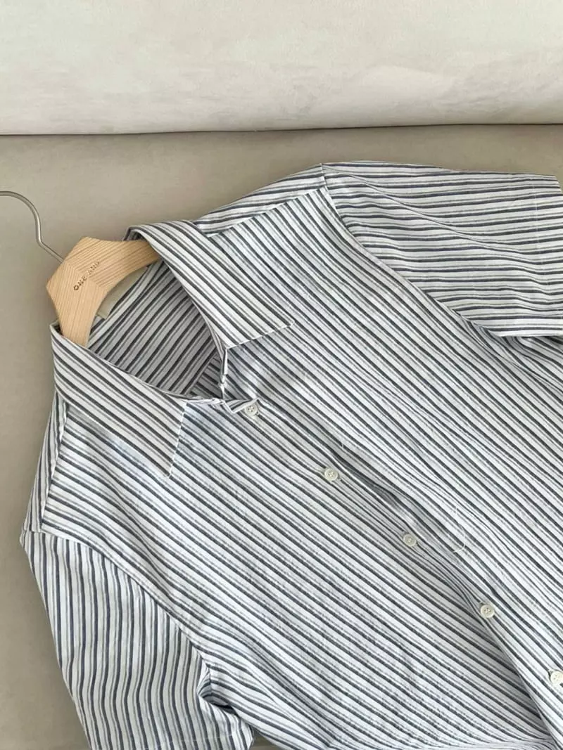 Oneand - Korean Women Fashion - #womensfashion - Morden Stripes Shirt