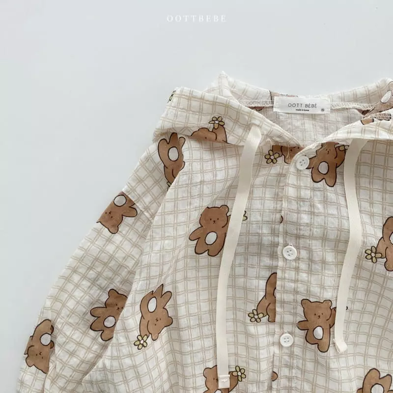 Oott Bebe - Korean Children Fashion - #childofig - Flower Bear Hoody Jumper - 6