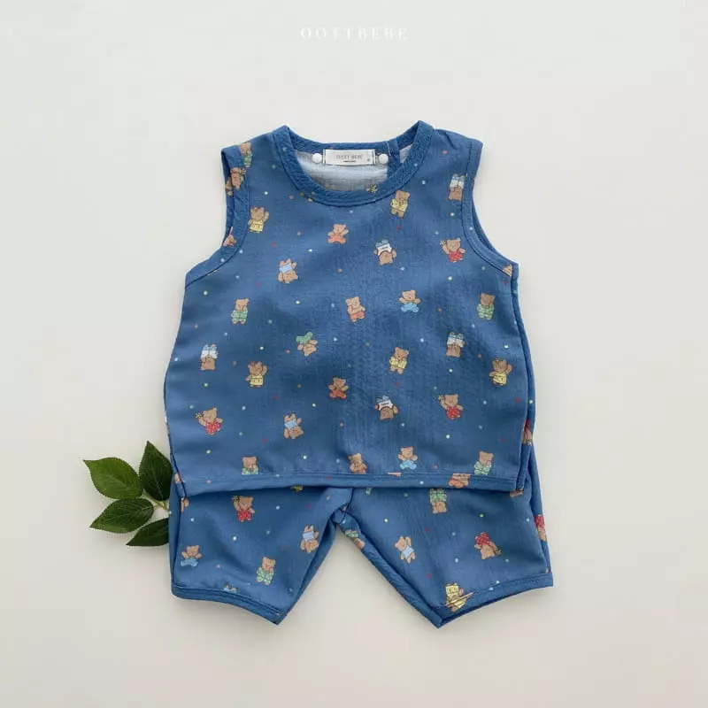 Oott Bebe - Korean Children Fashion - #childofig - Friends Yoru Top Bottom Set - 2