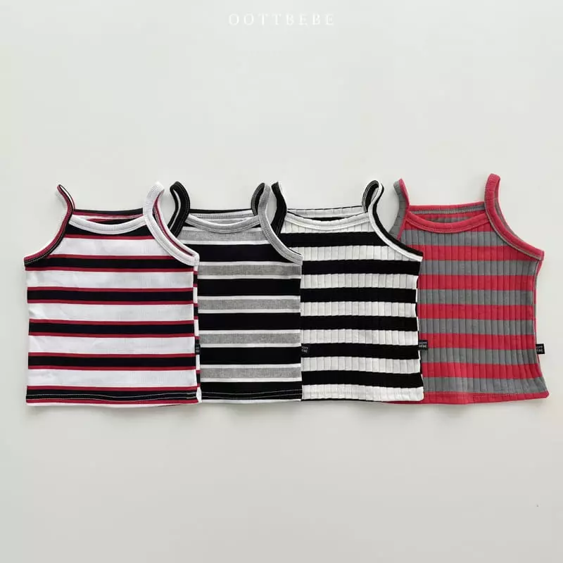 Oott Bebe - Korean Children Fashion - #childofig - Rib String Top Bottom Set