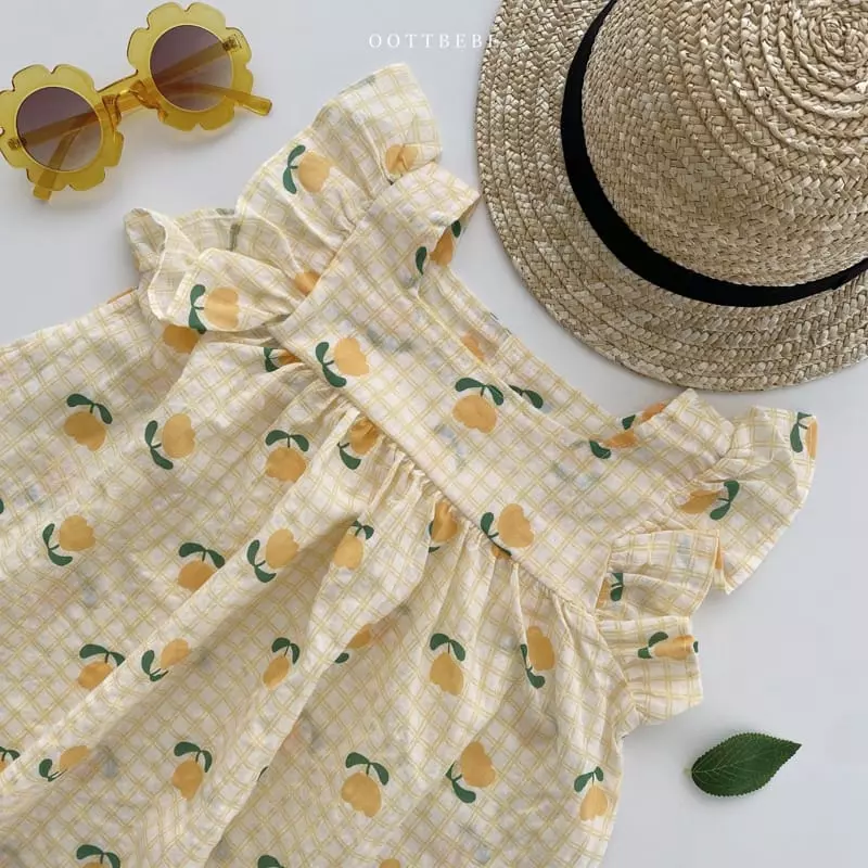 Oott Bebe - Korean Children Fashion - #designkidswear - Tulip Frill One-piece - 10
