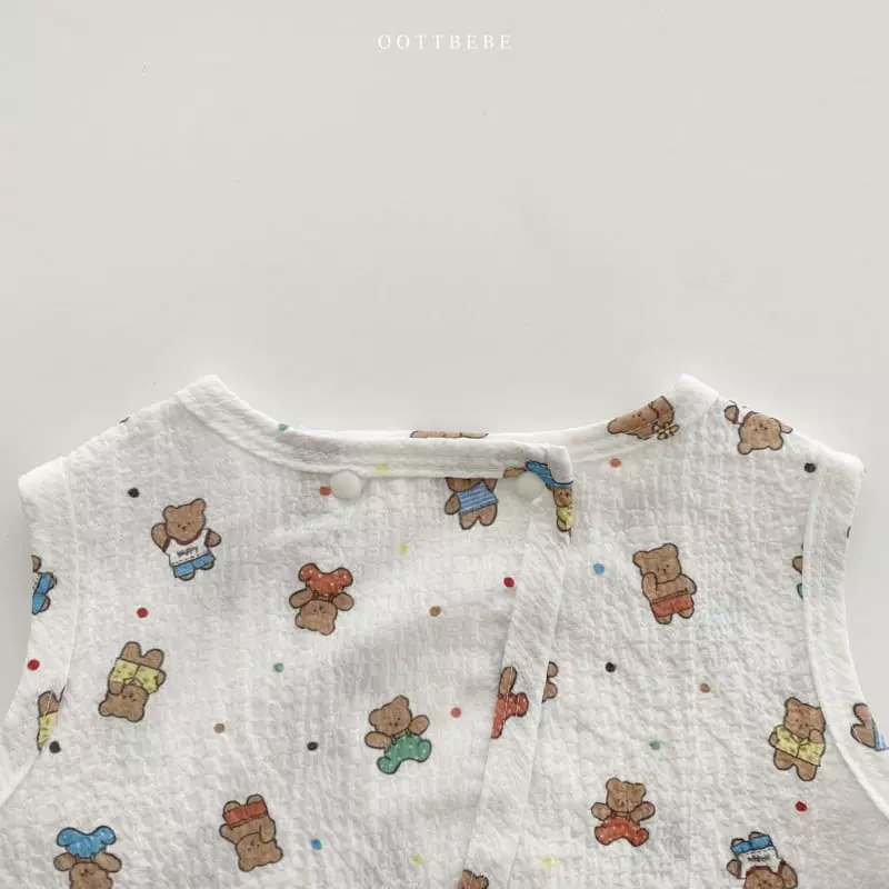 Oott Bebe - Korean Children Fashion - #kidsstore - Friends Yoru Top Bottom Set - 9