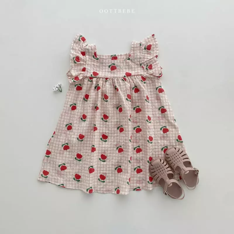 Oott Bebe - Korean Children Fashion - #littlefashionista - Tulip Frill One-piece - 3