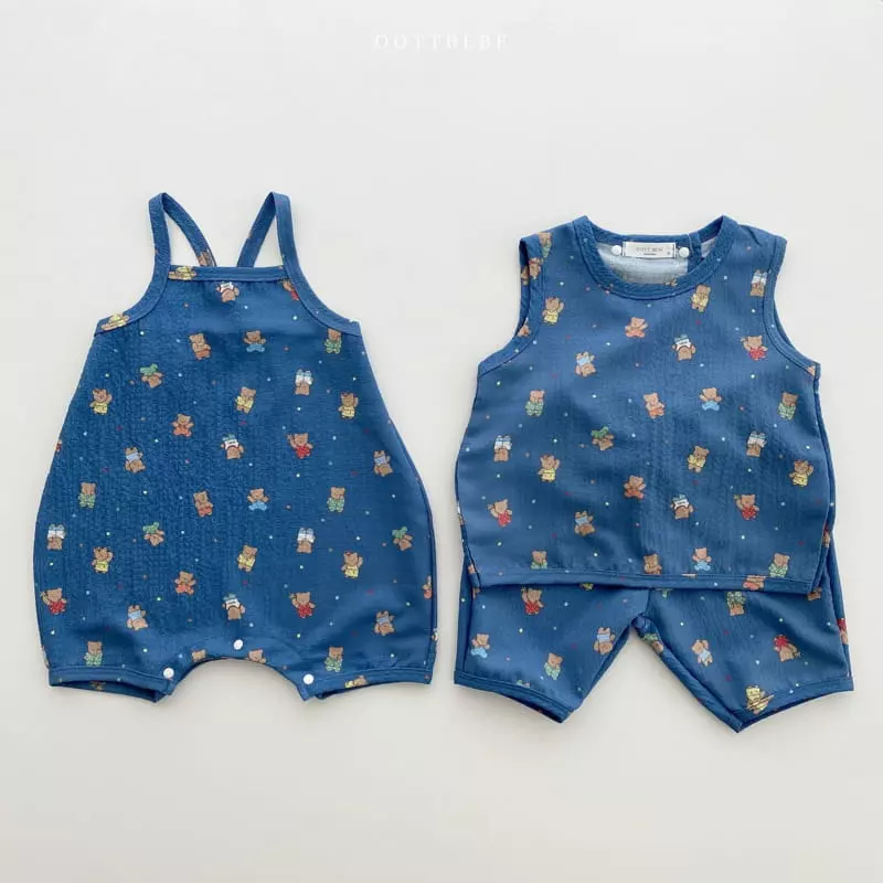 Oott Bebe - Korean Children Fashion - #littlefashionista - Friends Yoru Top Bottom Set - 12