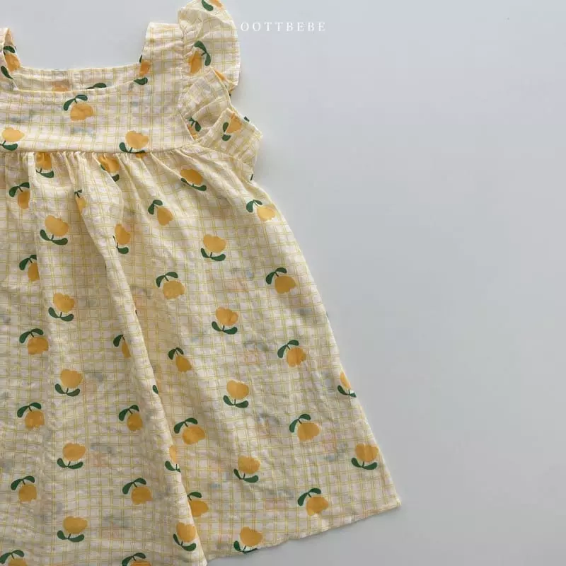 Oott Bebe - Korean Children Fashion - #prettylittlegirls - Tulip Frill One-piece - 6