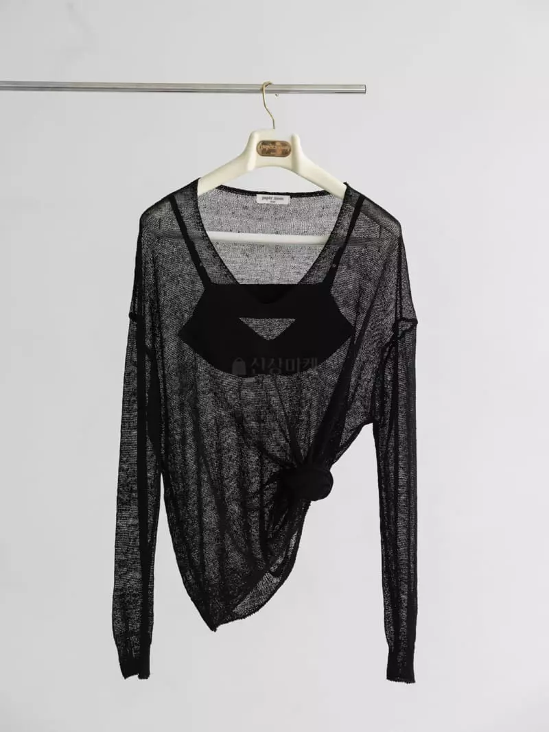 Paper Moon - Korean Women Fashion - #momslook - Summer V Neck Knit - 5