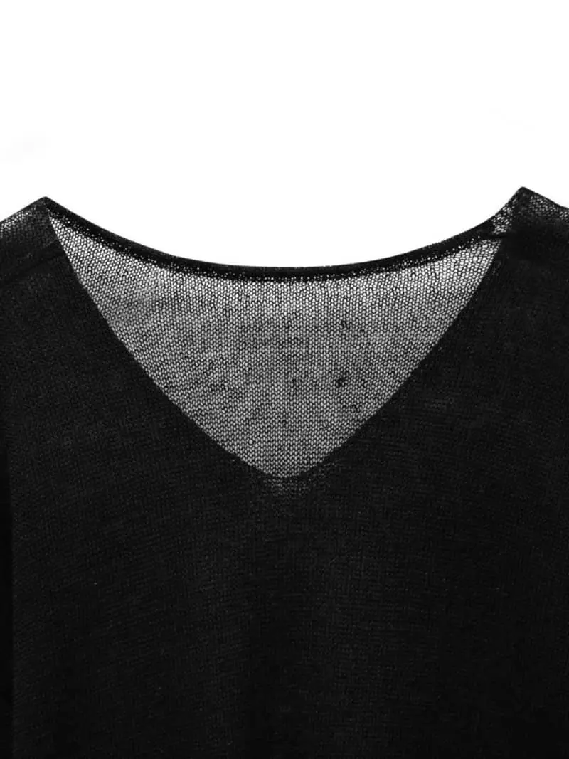 Paper Moon - Korean Women Fashion - #momslook - Summer V Neck Knit - 9