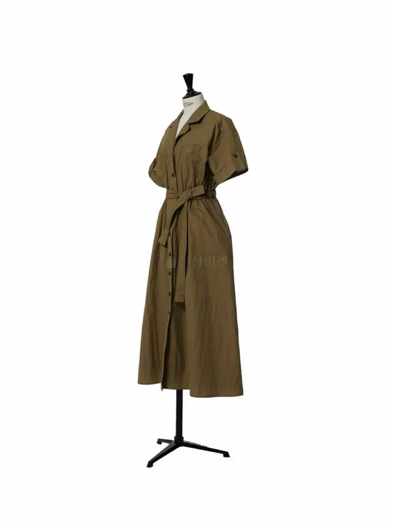 Paper Moon - Korean Women Fashion - #momslook - Safari Plare Maxy One-piece - 10