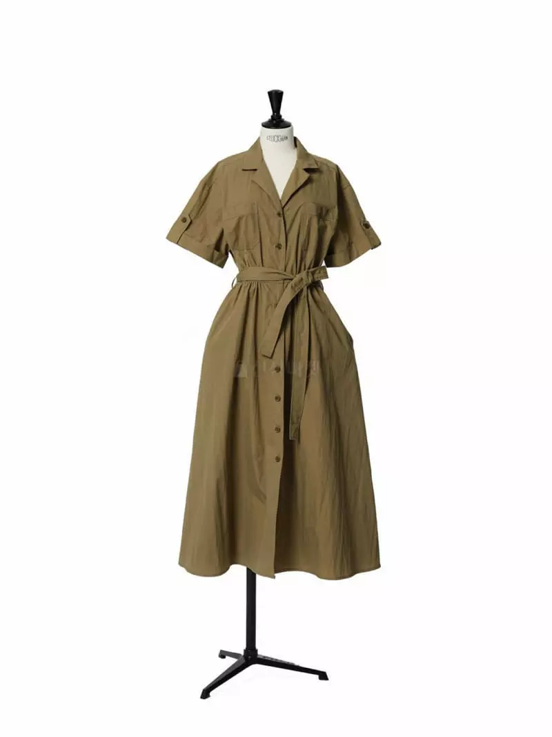 Paper Moon - Korean Women Fashion - #momslook - Safari Plare Maxy One-piece - 8