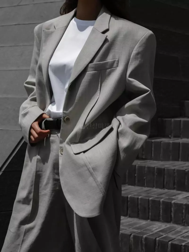 Paper Moon - Korean Women Fashion - #momslook - Pintuck Detail Jacket