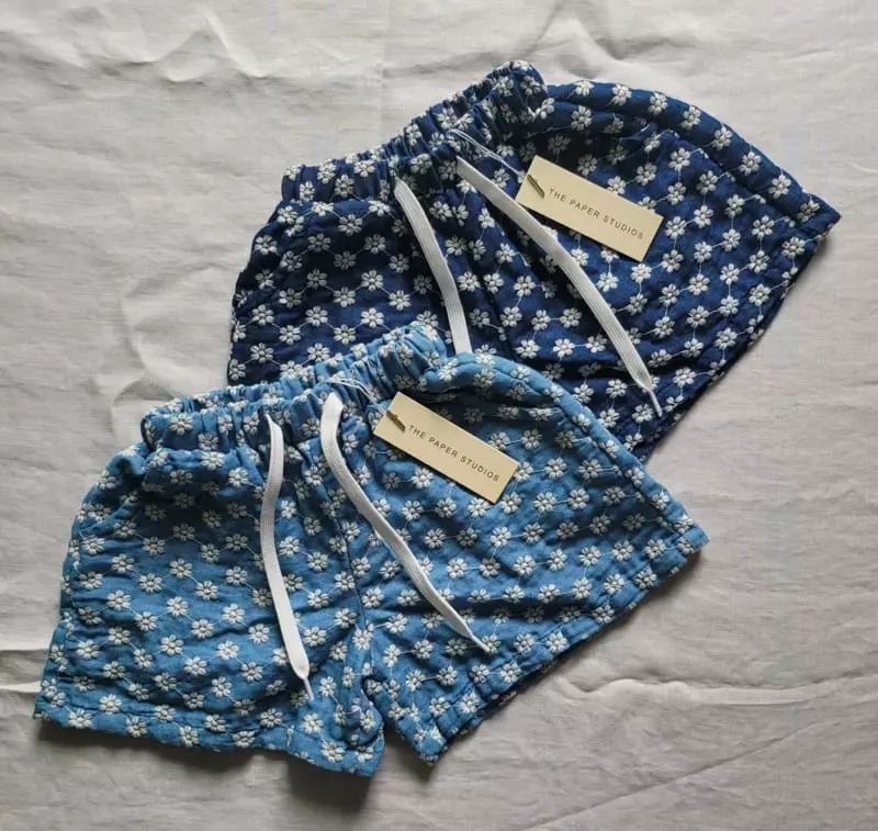 Paper Studios - Korean Children Fashion - #childofig - Denim Embroidery Shorts