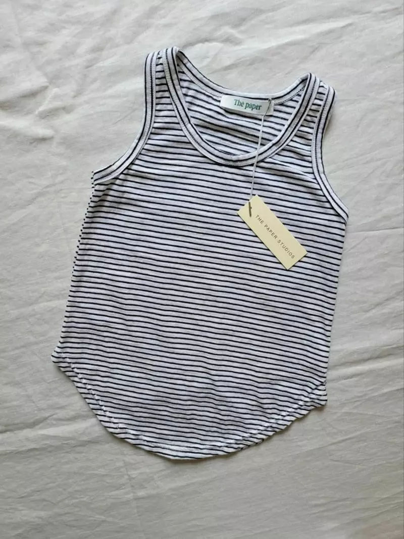 Paper Studios - Korean Children Fashion - #designkidswear - Stripes Sleeveless - 5