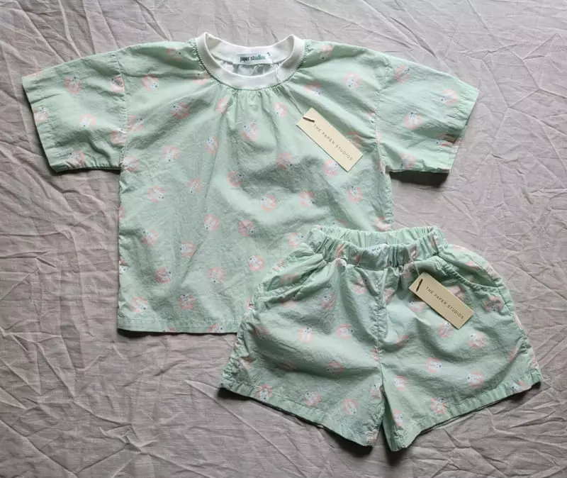 Paper Studios - Korean Children Fashion - #discoveringself - Rabbit Top Bottom Set - 3