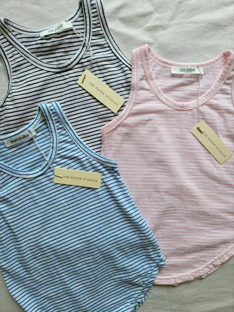 Paper Studios - Korean Children Fashion - #stylishchildhood - Stripes Sleeveless - 2