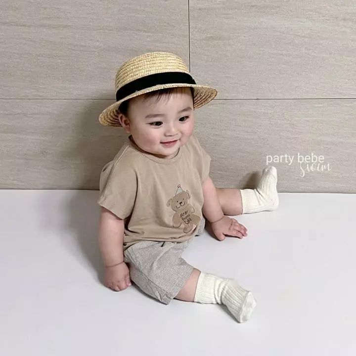 Party Kids - Korean Baby Fashion - #babyboutiqueclothing - Bear Tee