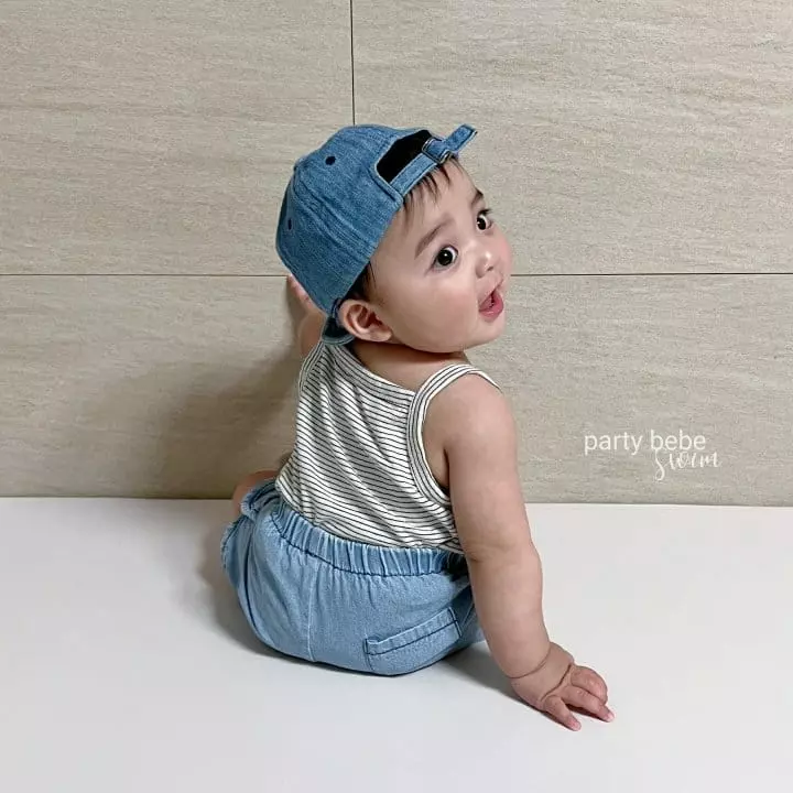 Party Kids - Korean Baby Fashion - #babyclothing - Denim Shorts