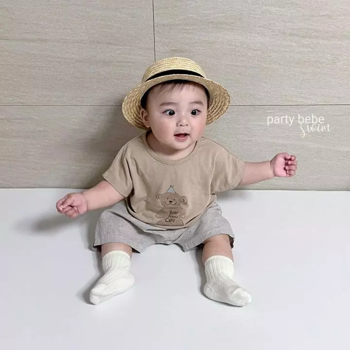 Party Kids - Korean Baby Fashion - #babyfashion - Bear Tee - 3