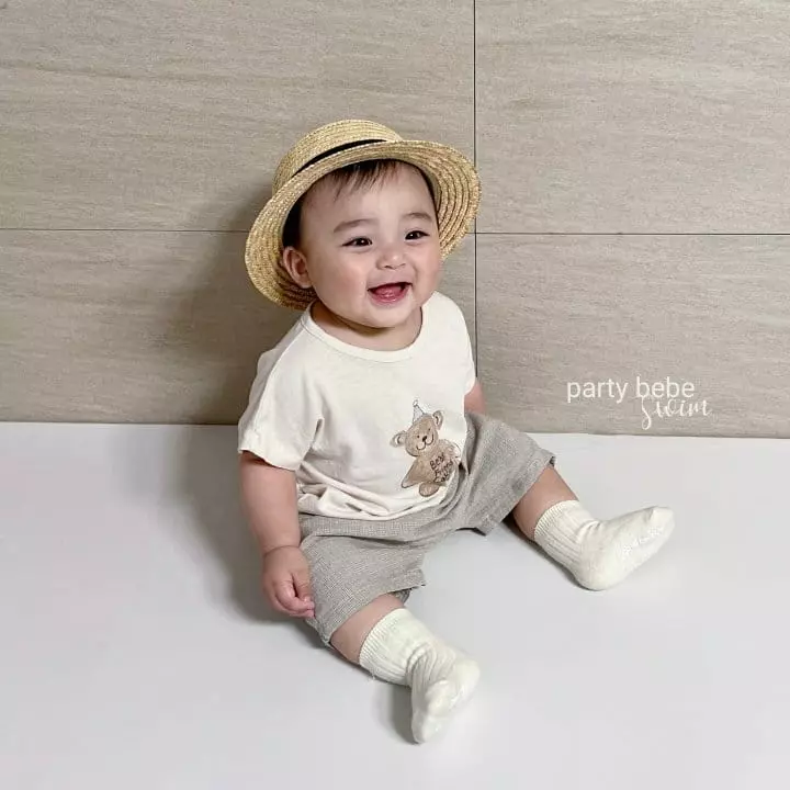 Party Kids - Korean Baby Fashion - #babygirlfashion - Bear Tee - 5