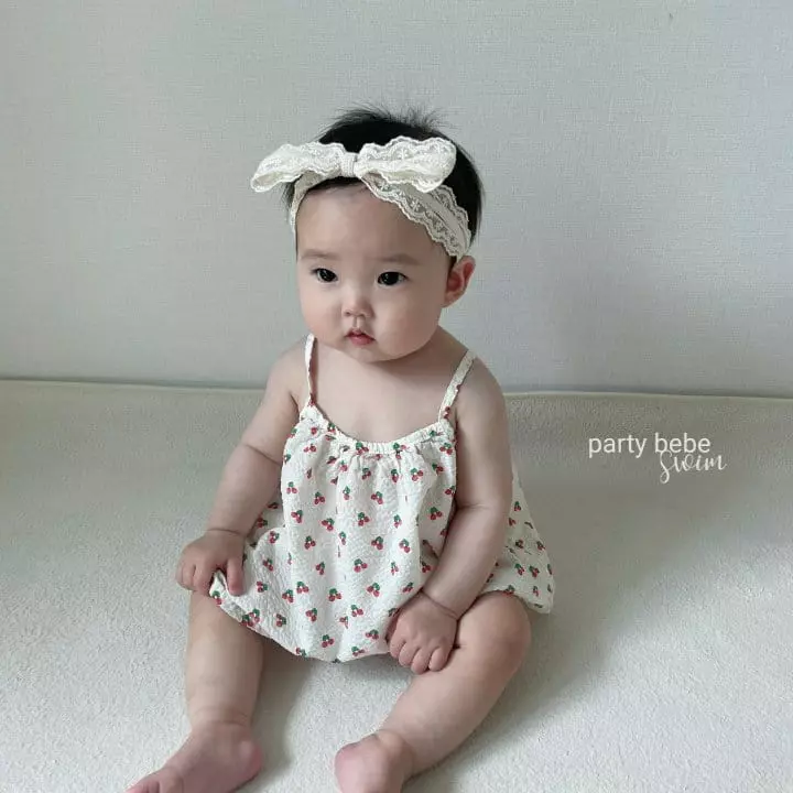 Party Kids - Korean Baby Fashion - #babygirlfashion - Cherry Top Bottom Set