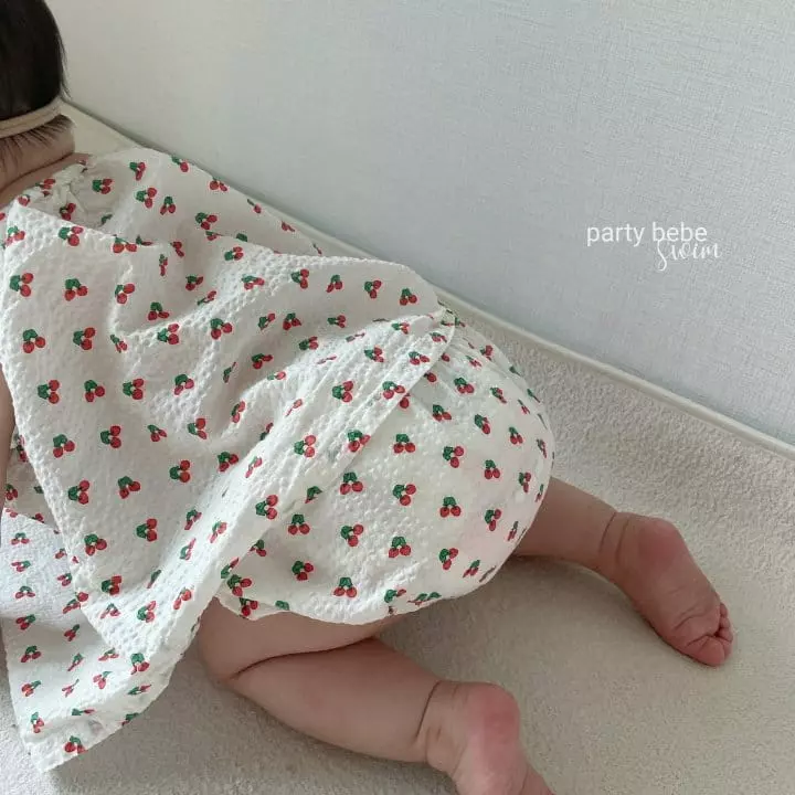 Party Kids - Korean Baby Fashion - #babyoninstagram - Cherry Top Bottom Set - 3