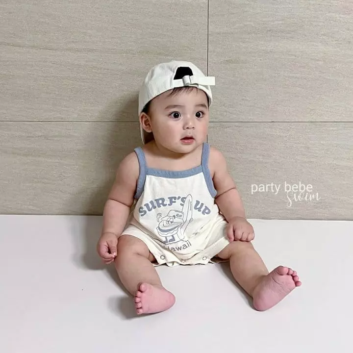 Party Kids - Korean Baby Fashion - #babyootd - Hawaii Bodysuit - 2