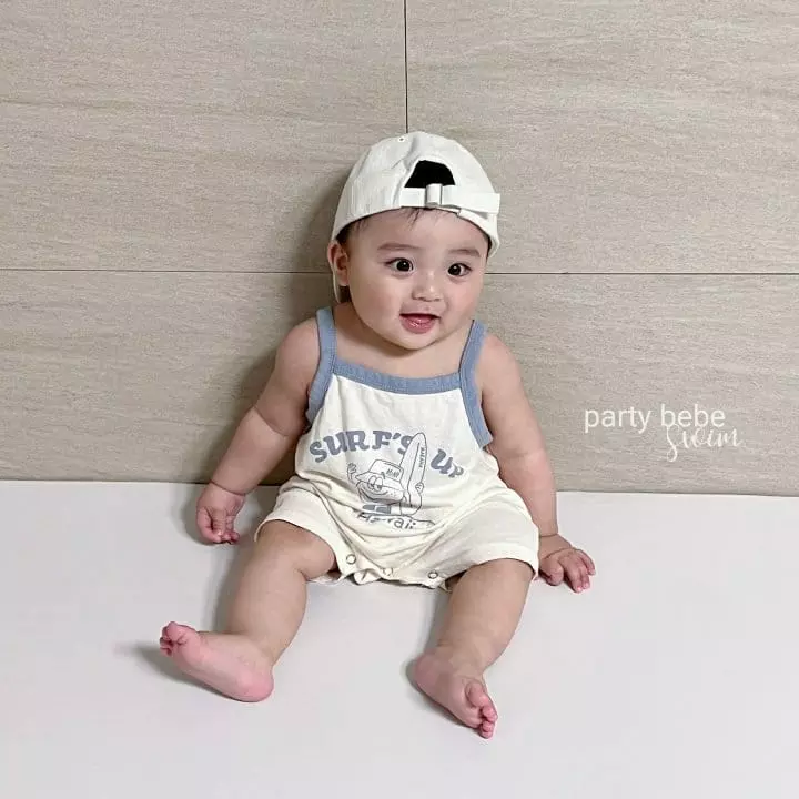 Party Kids - Korean Baby Fashion - #babyoutfit - Hawaii Bodysuit - 3