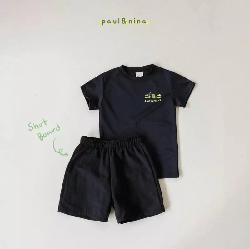 Paul & Nina - Korean Children Fashion - #discoveringself - Swim Short Sleeves Rashgaurd - 10