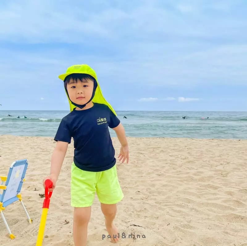 Paul & Nina - Korean Children Fashion - #kidsshorts - Swim Short Sleeves Rashgaurd - 12