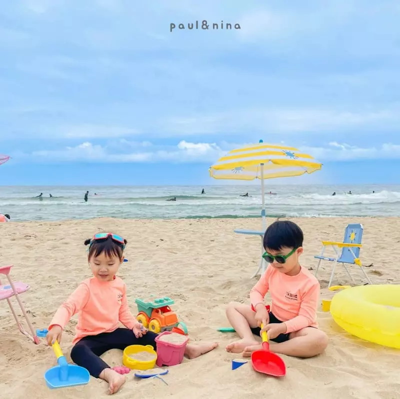 Paul & Nina - Korean Children Fashion - #littlefashionista - Swim Long Sleeves Rashguard