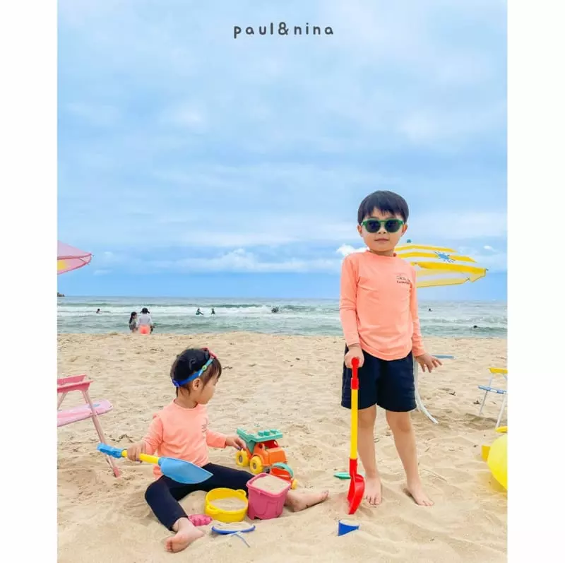 Paul & Nina - Korean Children Fashion - #magicofchildhood - Swim Long Sleeves Rashguard - 2