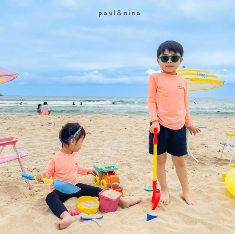 Paul & Nina - Korean Children Fashion - #minifashionista - Half Swim Shorts