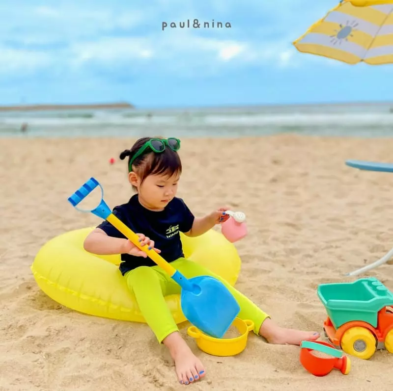 Paul & Nina - Korean Children Fashion - #prettylittlegirls - Swim Short Sleeves Rashgaurd - 3